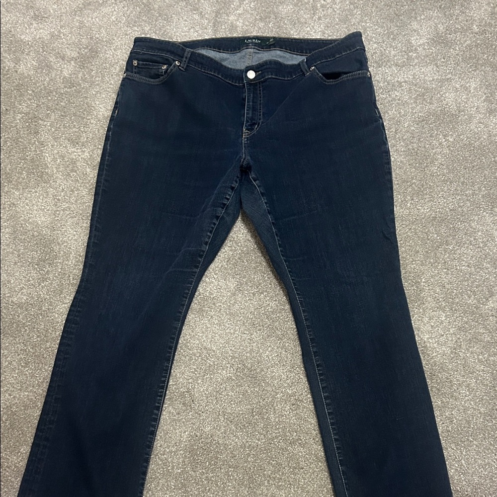 Lauren Ralph Lauren Navy Straight Leg Jeans